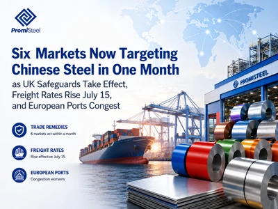 Six Markets Now Targeting Chinese Steel in One Month As UK Safeguards Take Ef...