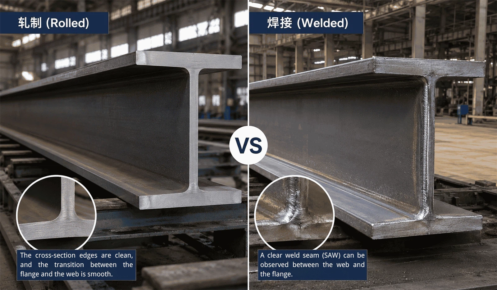 rolled-vs-welded-h-beam-fabrication-process-comparison rolled-vs-welded-h-beam-fabrication-process-comparison